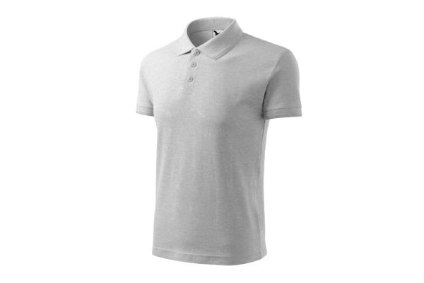 Polokošile pánská Pique Polo 203 světle šedý melír obrázek 1
