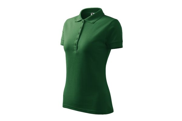 Polokošile dámská Pique Polo 210 lahvově zelená obrázek 1