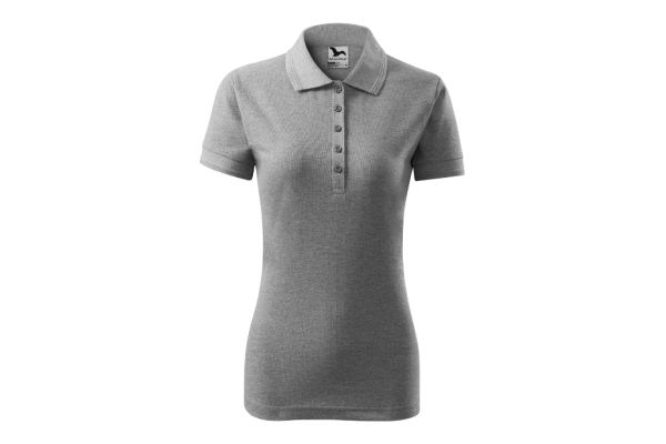 Polokošile dámská Pique Polo 210 tmavě šedý melír obrázek 2