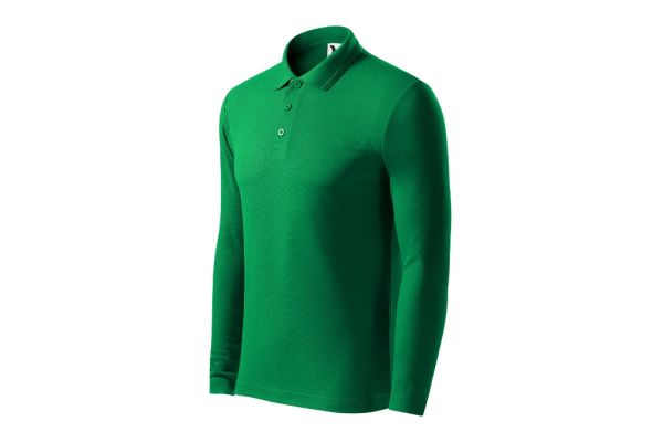 Polokošile pánská Pique Polo LS 221 středně zelená obrázek 1