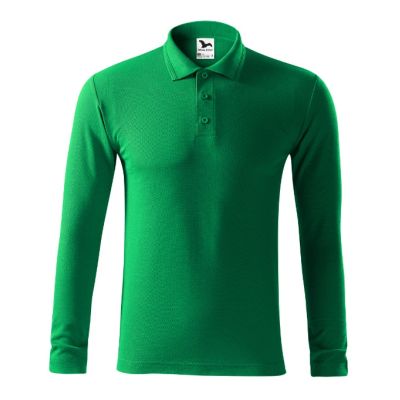 Polokošile pánská Pique Polo LS 221 středně zelená obrázek 9276