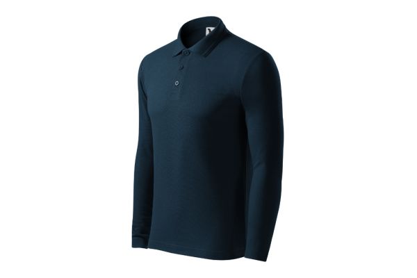 Polokošile pánská Pique Polo LS 221 námořní modrá obrázek 1