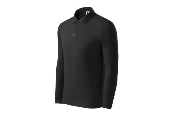 Polokošile pánská Pique Polo LS 221 ebony gray obrázek 1