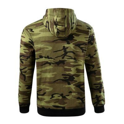 Mikina pánská Camo Zipper C19 camouflage green obrázek 5718