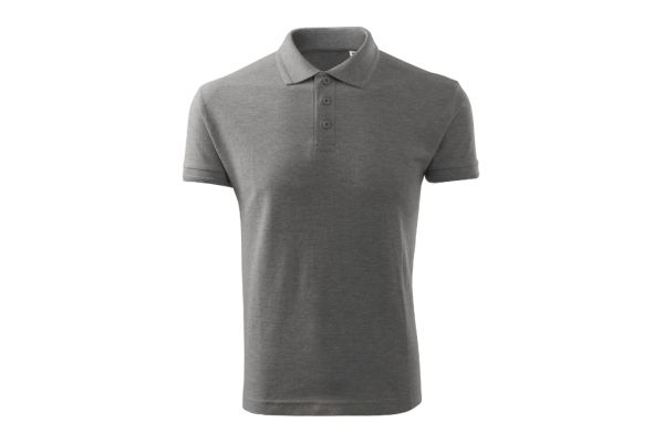 Polokošile pánská Pique Polo Free F03 tmavě šedý melír obrázek 2