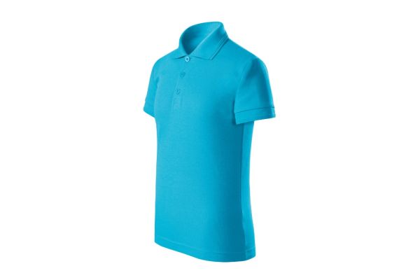 Polokošile dětská Pique Polo Free F22 tyrkysová obrázek 1