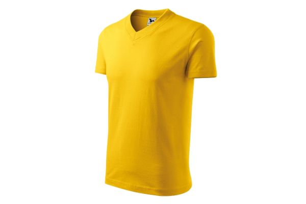 Tričko unisex V-neck 102 žlutá obrázek 1