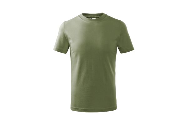 Tričko dětské Basic 138 světlá khaki obrázek 2