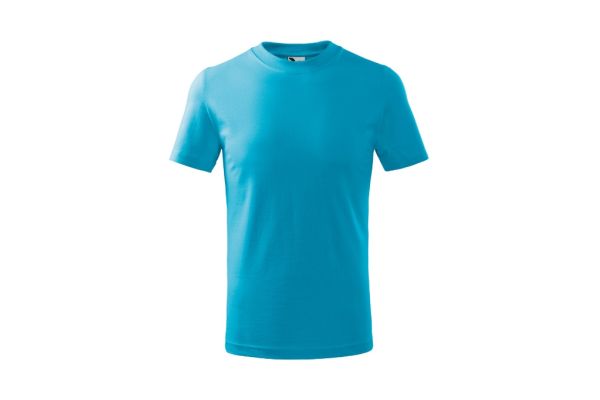 Tričko dětské Basic 138 tyrkysová obrázek 2